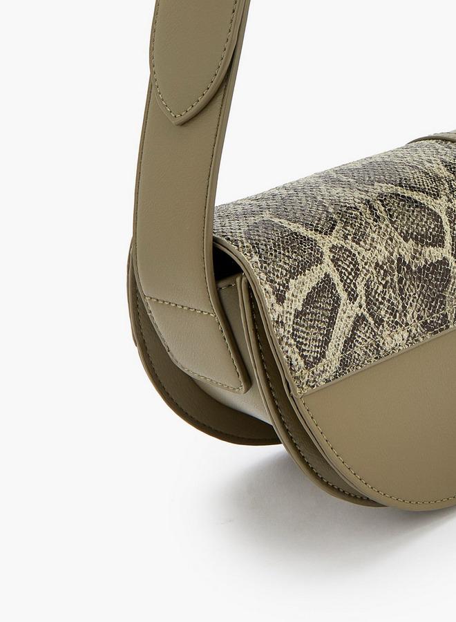 Celeste Textured Crossbody Bag With Zip Closure - Image 4