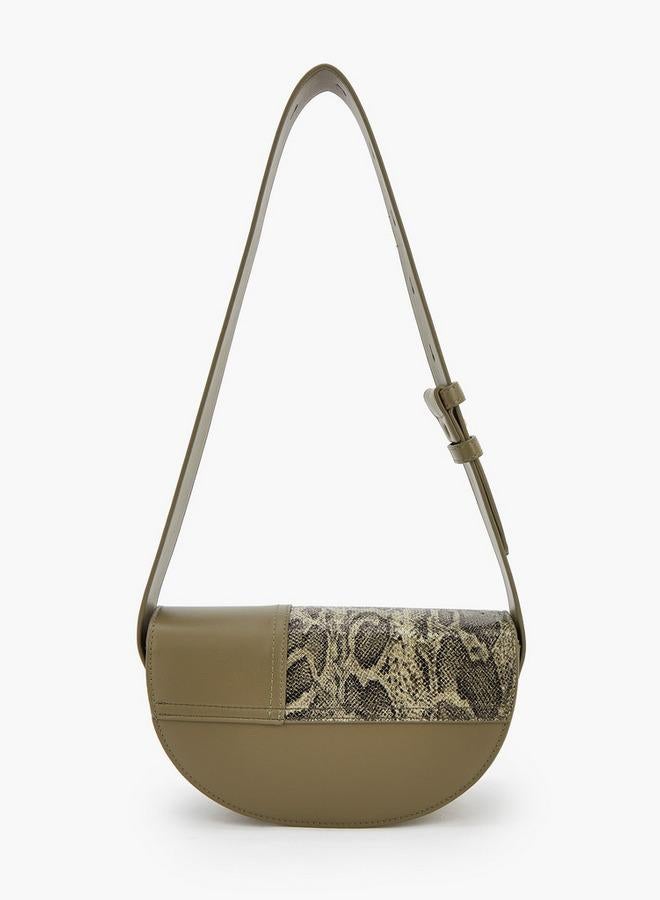 Celeste Textured Crossbody Bag With Zip Closure - Image 2