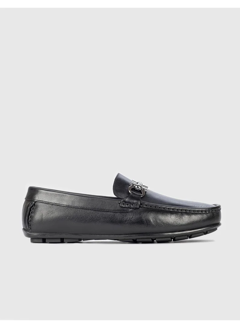 كاباني Leather Black Men's Loafer