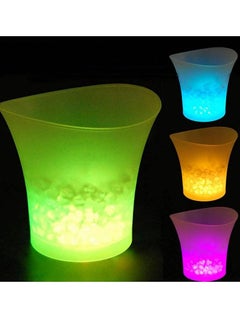 Lucky Power Portable Colorful Gradient Ice Bucket with Bluetooth Speaker and LED Lighting for Parties Multicolour  - Image 1
