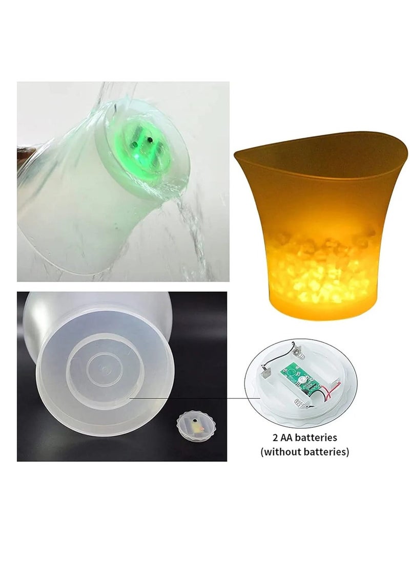 Lucky Power - Portable Colorful Gradient Ice Bucket with Bluetooth Speaker and LED Lighting for Parties Multicolour - Image 1