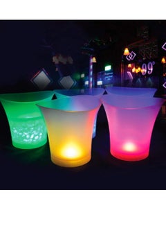 Lucky Power Portable Colorful Gradient Ice Bucket with Bluetooth Speaker and LED Lighting for Parties Multicolour  - Image 3