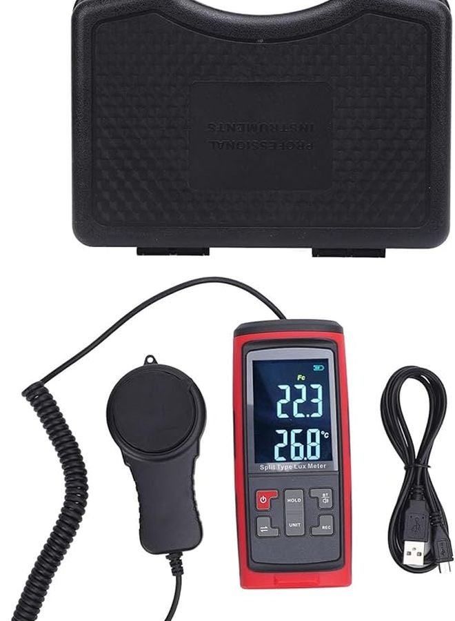 Digital Illuminance Meter 0 200000Lx Rotatable Sensor Handheld Light Detector - Image 2