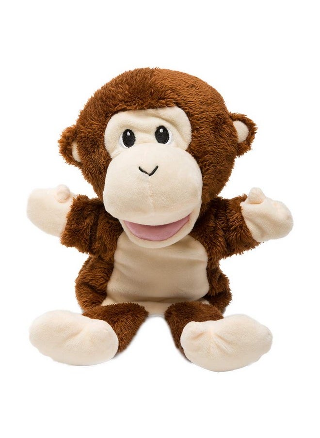 HollyHOME - Hand Puppets Monkey Animal Puppets Zoo Plush Animal Toys 13 Inches - Image 1