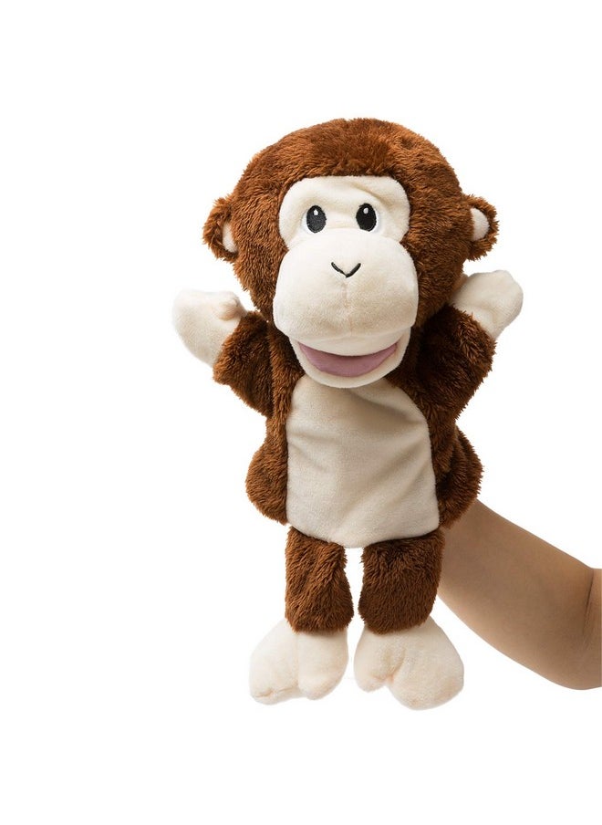 HollyHOME - Hand Puppets Monkey Animal Puppets Zoo Plush Animal Toys 13 Inches - Image 1