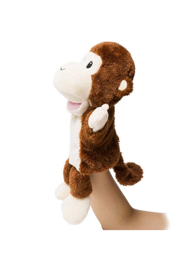 HollyHOME - Hand Puppets Monkey Animal Puppets Zoo Plush Animal Toys 13 Inches - Image 1