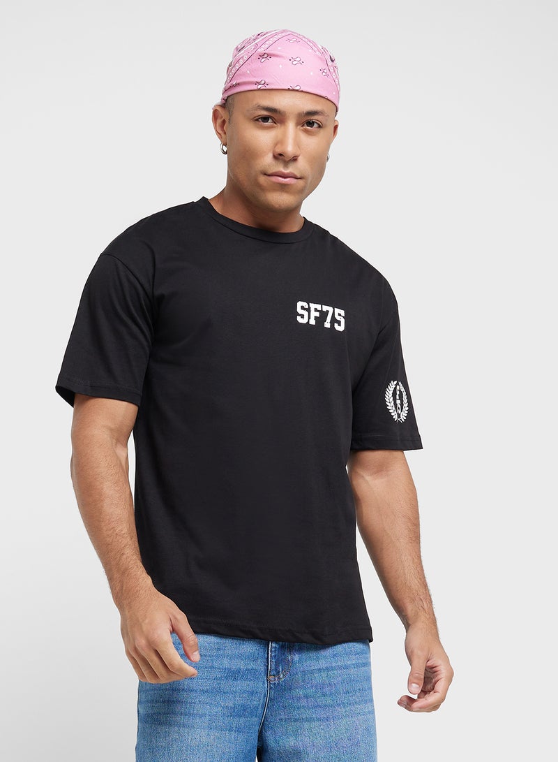 Seventy Five Graphic Print Oversized T-Shirt - Image 2