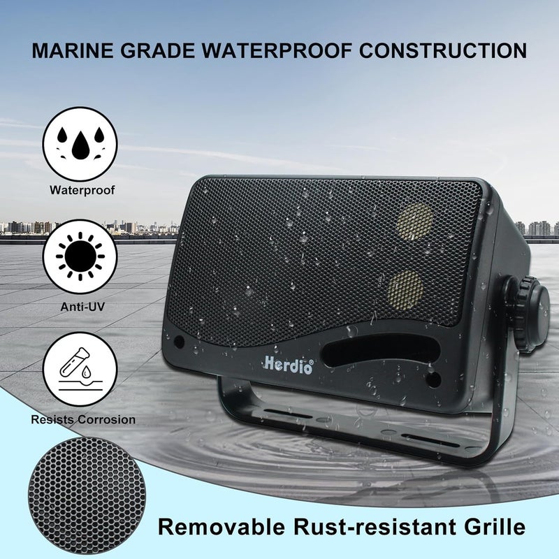 Herdio 3.5 inches 3 Way Passive Outdoor Speakers - Image 3