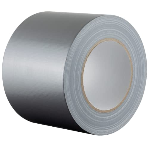GTSE Wide Duct Tape, Silver, 4 Inches x 55 Yards (164 ft), Heavy Duty, Waterproof Repair Tape for Indoor or Outdoor Use, 1 Roll - Image 1