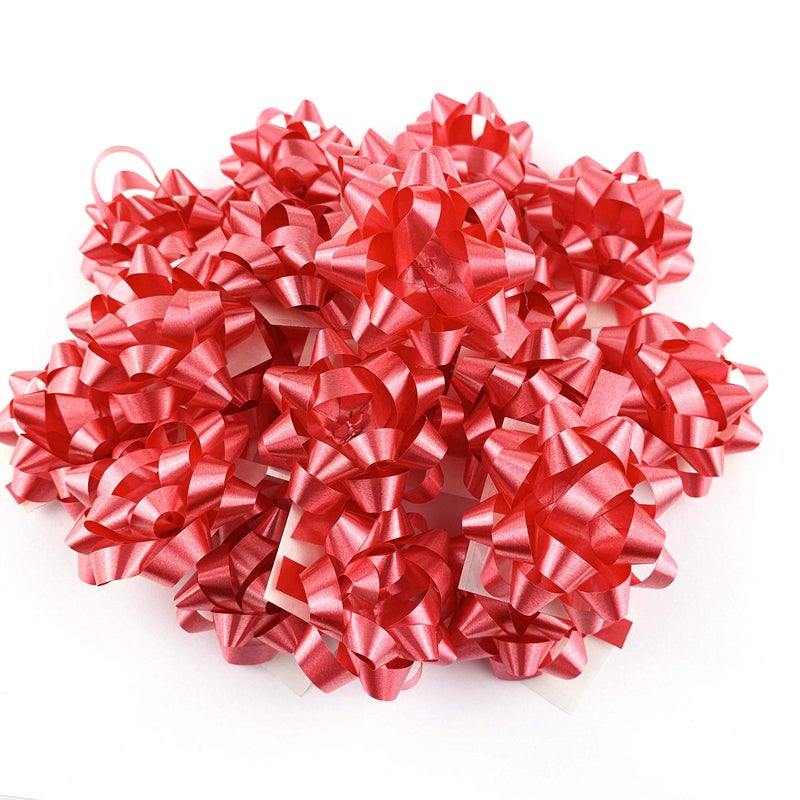 Worlds Mini Red BowsGift Wrap BowsChristmas Ribbon Gift Bows 1 14 Inch20 Pack