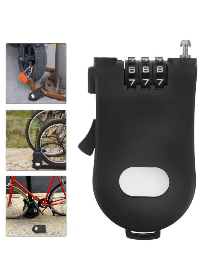 Combination lock, stainless steel for motorcycles and bicycles, multi-use, with a password - Image 1