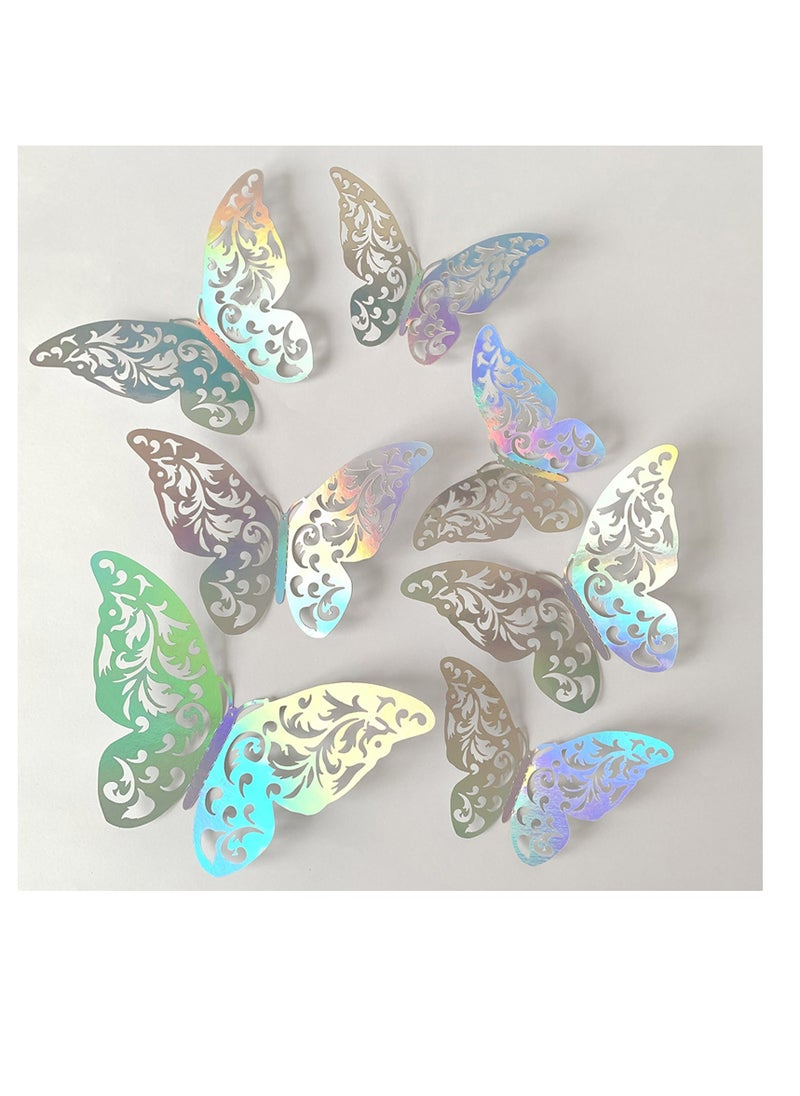 SUNSAR 3D Butterfly Wall Stickers, 36 Pieces, Multicolour Decorations for Bedroom and Party, 3 Sizes  - Image 4