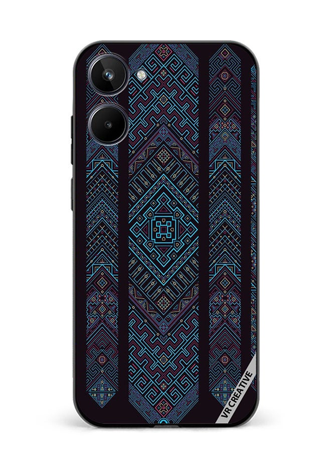 VR CREATIVE Protective Case Cover For Realme 10 Mandala Design Multicolour - Image 1