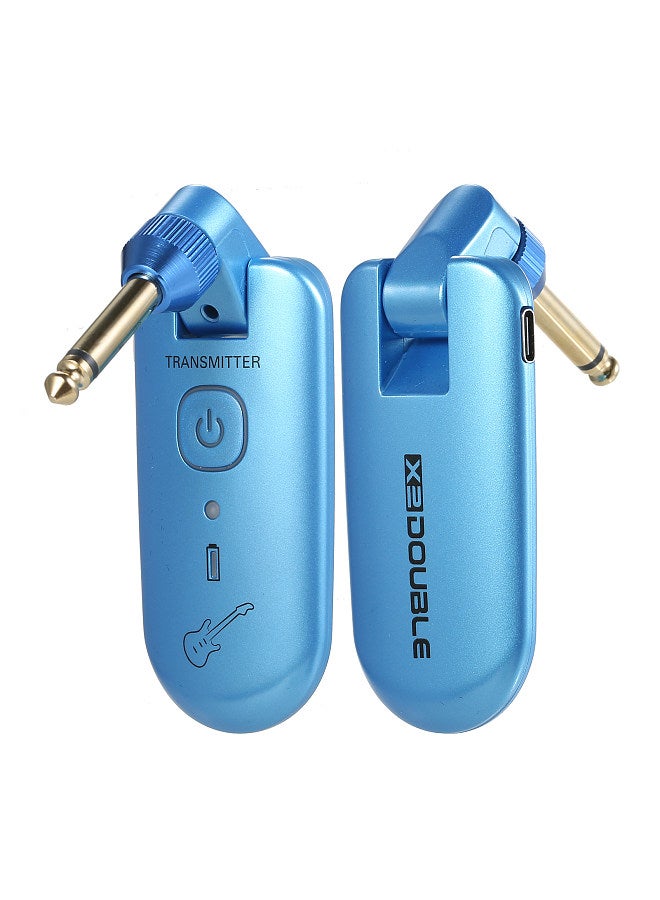 Double double W3 Portable UHF Wireless Guitar Transmitter and Receiver Set 50M Transmission Range Audio Wireless System Built-in Rechargeable Lithium Battery  - Image 2