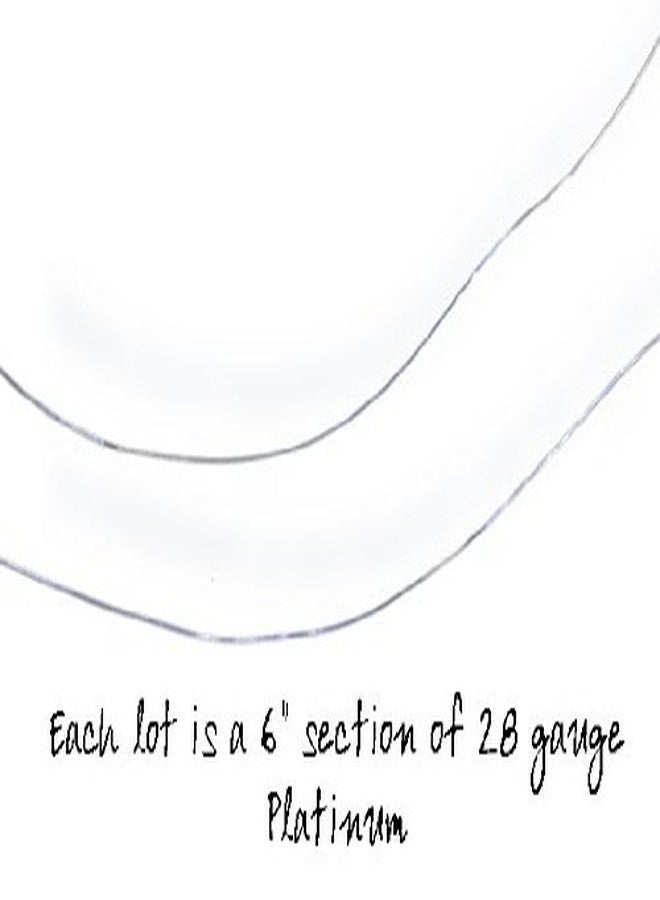 uGems 28 Gauge Platinum Wire 99.9% Pure Platinum Durable for Jewelry Making, Industrial, Scientific, Electrolysis, Craft Projects 6 Inches (SKU 14242) - Image 2