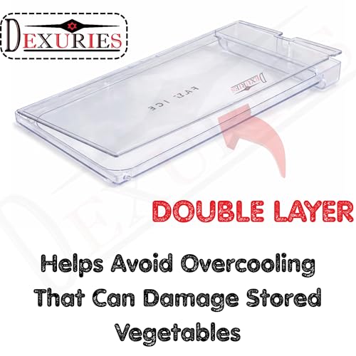 DEXURIES Glossy Crystal Clear Dual Layered Freezer Door ICE Cooling for Whirlpool Direct Cool Single Door Fridge/Refrigerator (Round Lock) Match Size & Shape (Whirlpool Gen-Y Size 36CM X 18.8CM) - Image 4