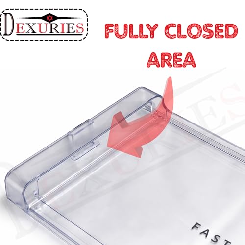 DEXURIES Glossy Crystal Clear Dual Layered Freezer Door ICE Cooling for Whirlpool Direct Cool Single Door Fridge/Refrigerator (Round Lock) Match Size & Shape (Whirlpool Gen-Y Size 36CM X 18.8CM) - Image 5