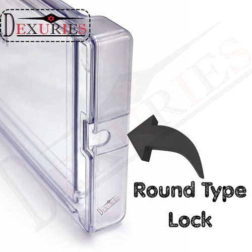 DEXURIES Glossy Crystal Clear Dual Layered Freezer Door ICE Cooling for Whirlpool Direct Cool Single Door Fridge/Refrigerator (Round Lock) Match Size & Shape (Whirlpool Gen-Y Size 36CM X 18.8CM) - Image 3
