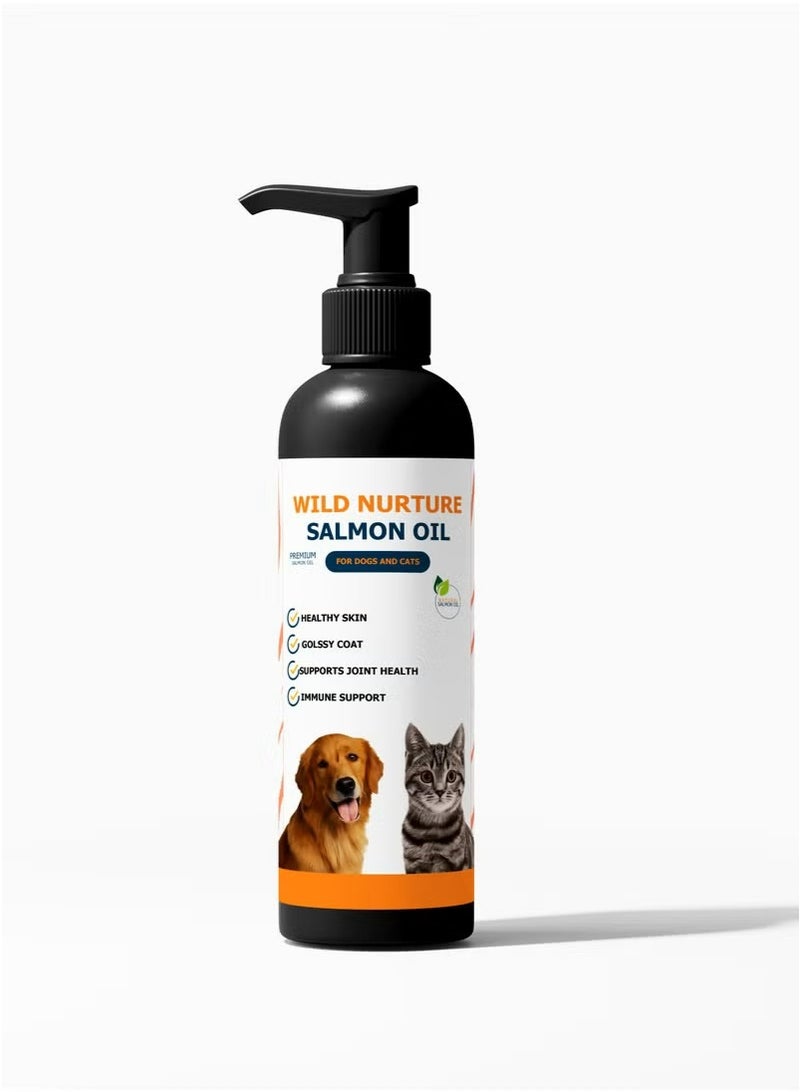 زيت السلمون من ماركة وايلد نيورتشر للقطط 250 جرام ممتاز