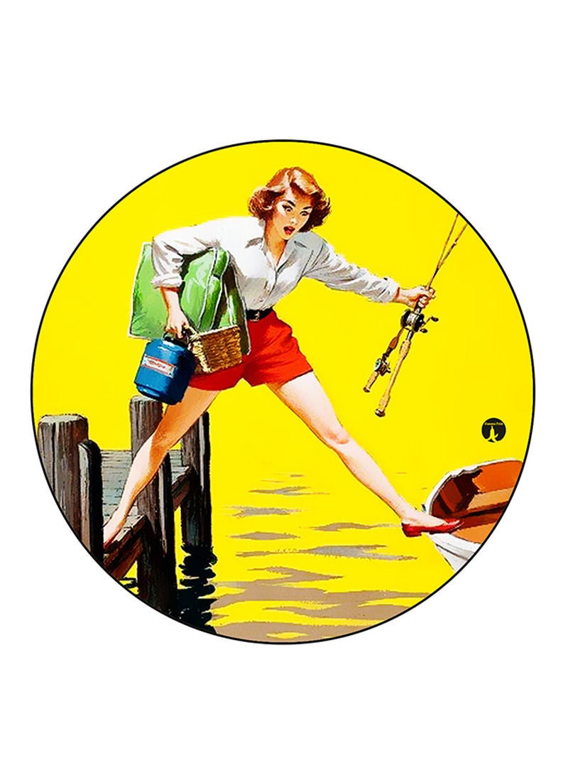 RKN Vintage Art Printed Mouse Pad Multicolour