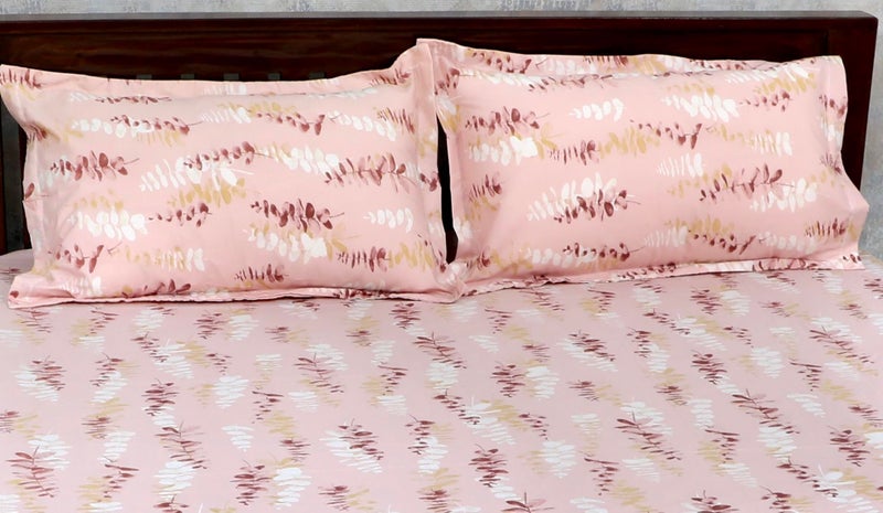 Mary Oliver -100% Pure Cotton - King Size - Floral Design - 1 Bed Sheet. 2 Pillow Cases - 108 x 108 inches, 274 x 274 cm - Premium Bed Linen  - Image 4