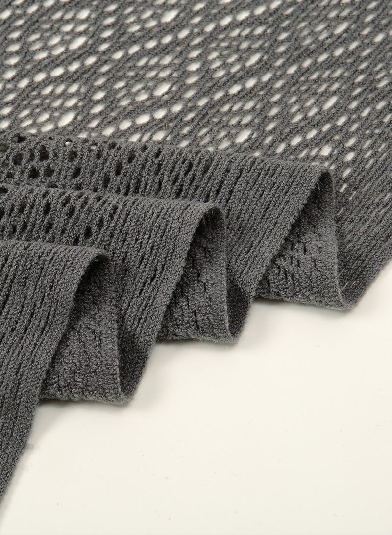 ISI Women Knit Shawl with Tassel Fashion Clothes Essential Scarf for Evening Party - Image 5