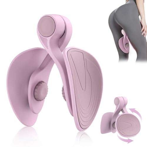 TINRIEF Kegel Exerciser Pelvic Floor Muscle Exercise Devices for Women Inner Thigh Exerciser Leg Workout Equipment Thigh Trainer for Male Hip Trimmer Inner Thigh Toner Workout Pink - Image 1