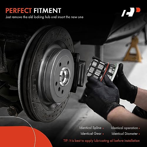 A-Premium 4WD Manual Locking Hub Actuator Compatible with Ford F-250 Super Duty, F-350 Super Duty, F-450 Super Duty, F-550 Super Duty, 2005-2020, Front Driver or Passenger Side - Image 5