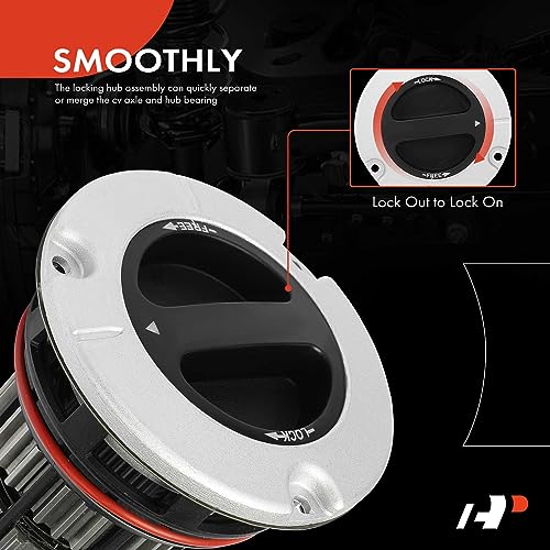 A-Premium 4WD Manual Locking Hub Actuator Compatible with Ford F-250 Super Duty, F-350 Super Duty, F-450 Super Duty, F-550 Super Duty, 2005-2020, Front Driver or Passenger Side - Image 3