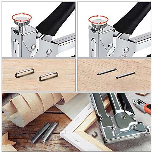 NEU MASTER 3 in 1 Staple Gun, Manual, Heavy Duty with Stapler Remover and 2000Pcs Staples for Upholstery, Fixing Material, Decoration, Carpentry, Furniture - Image 4