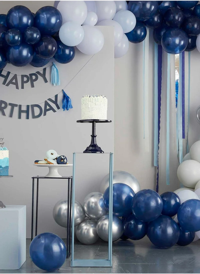 Ginger Ray Bunting - Happy Birthday with Tassels - Blue