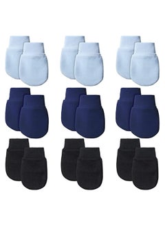 SYOSI 9 Pairs Baby Scratch Mittens Unisex Cotton Gloves Suitable for 0-6 Months  - Image 1