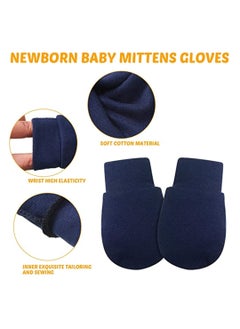 SYOSI 9 Pairs Baby Scratch Mittens Unisex Cotton Gloves Suitable for 0-6 Months  - Image 4