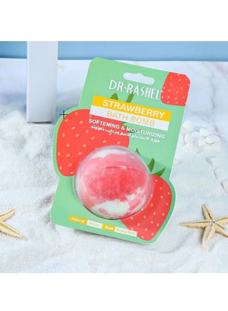 RASHELL Bath Bomb Strawberry 100g