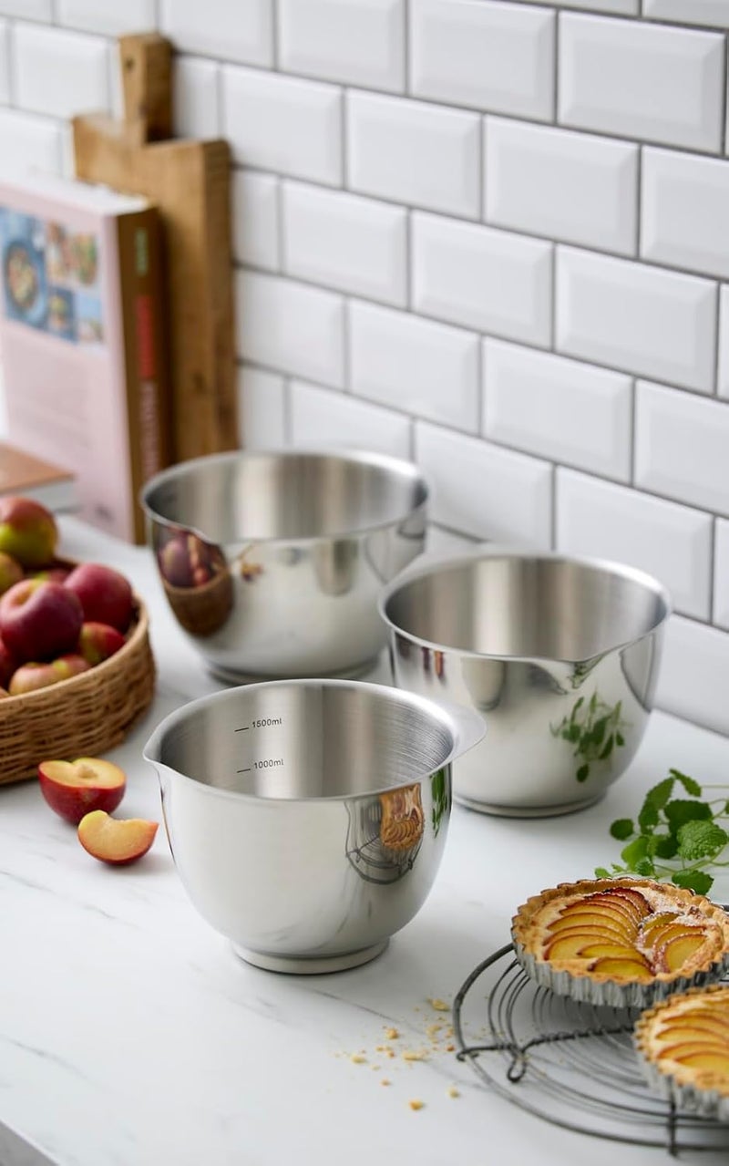 Rosti Precision Craft Mixing Bowl Set of 3 15L2L3L Elevate Your Culinary Experience Stylish Nesting Bowls for Effortless Cooking and Baking - Image 5