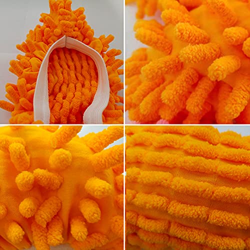 SUSIFT 10 PCS 5 Pairs Dust Duster Mop Slippers Shoes Cover, Multi Function Washable Microfiber Foot Socks Floor Cleaning Shoes Cover for House Kitchen Office - Image 3