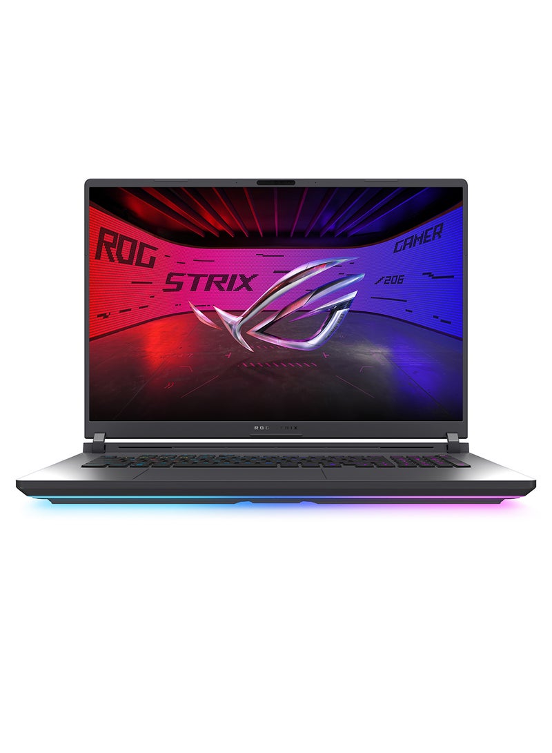 أسوس لابتوب ROG Strix G18 (2025) بشاشة 18 بوصة، مع معالج Core Ultra 9 275HX/32 جيجابايت RAM/1 تيرابايت SSD/16 جيجابايت بطاقة رسومات NVIDIA GeForce RTX 5080/لون رمادي إكليبس إنجليزي - Image 2
