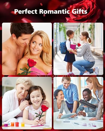 YAMPP Flowers for Delivery Prime Gifts for Women: Preserved Rose Gifts for Mom Wife Grandma Birthday Single Rose Red - Image 4