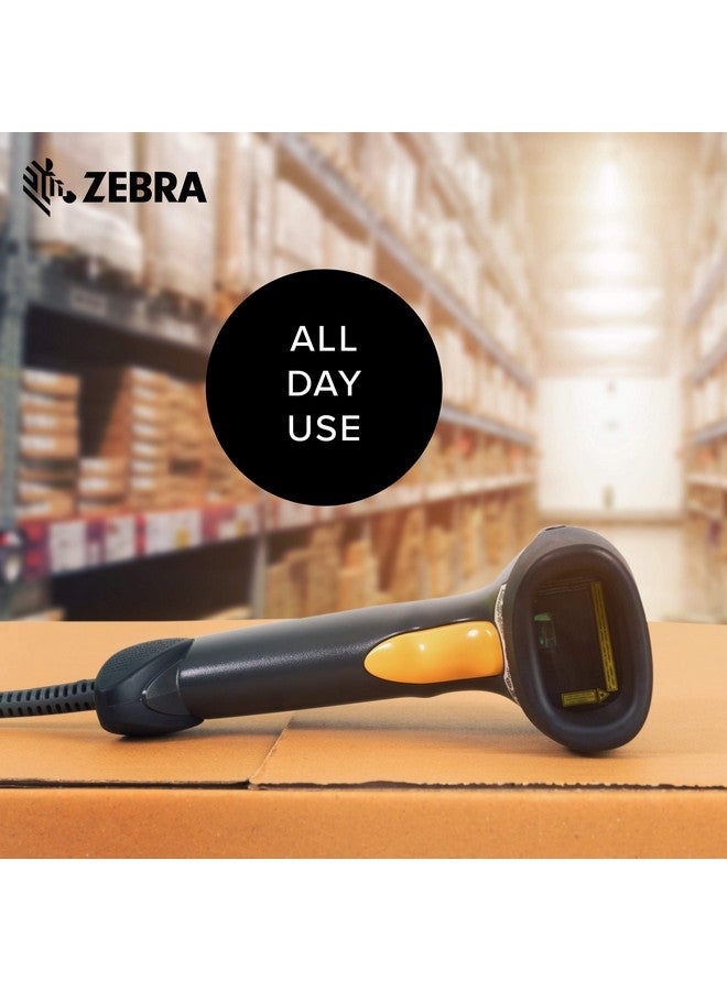 Symbol Zebra LS2208 Series Corded Handheld Standard Range Laser Scanner Kit with Gooseneck Stand and Cable Twilight Black LS2208-SR20007R-NA - Image 3