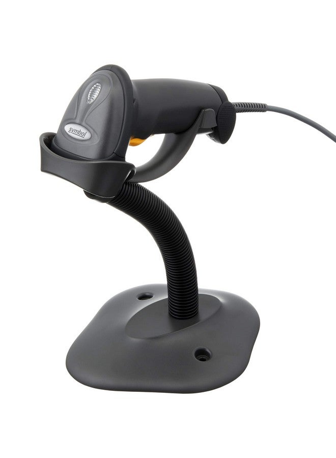 Symbol Zebra LS2208 Series Corded Handheld Standard Range Laser Scanner Kit with Gooseneck Stand and Cable Twilight Black LS2208-SR20007R-NA - Image 1