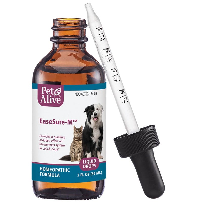 PetAlive EaseSure-M Calming Drops for Dogs and Cats â€“ Natural Homeopathic Care for Nervous System Health â€“ Supports Everyday Comfort, Reduced Muscle Twitching, and Quiet Relaxation â€“ 59 mL Liquid - Image 2