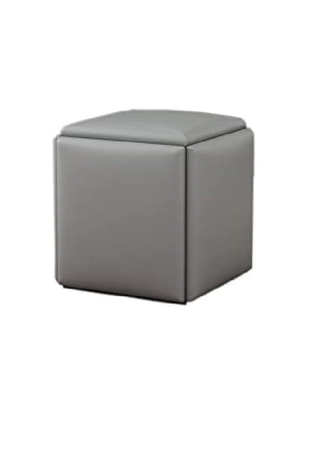 Organized Home Stool Set Backless Chairs Stackable for Living Room Dinning Kitchen - Image 1