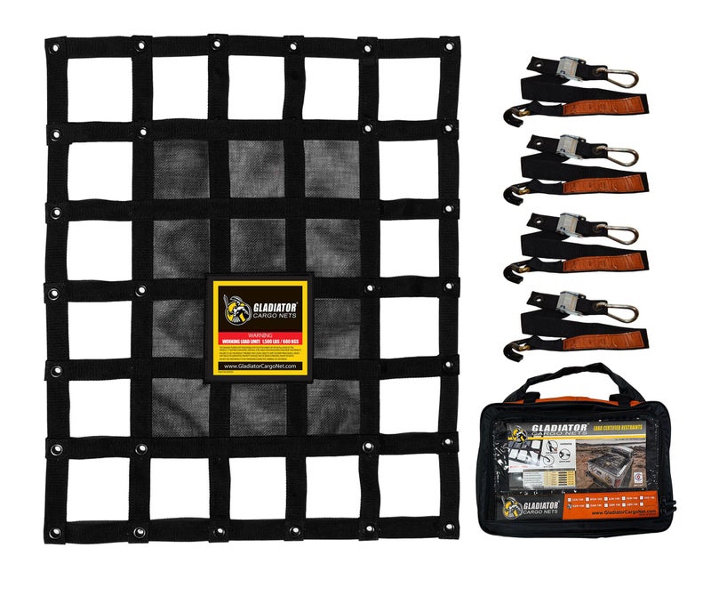 Gladiator Cargo Nets  Heavy Duty Cargo Net  ATVQuadPlaneRV GAT100 25 x 3