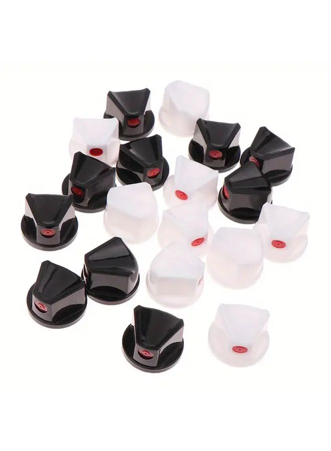 10 Pcs White Plastic Spray Paint Caps Durable Aerosol Bottle Nozzles For Graffiti Street Art Diy Projects Easy Use Replacement Caps With Red Accents Compatible With Most Spray Paints Spray Paint Accessories Graffiti Supplies Sleek Design Smooth Finish Paint Sprayer Accessories Paint Gun Spray Paint Gun Paint Sprayer Gun White - Image 1