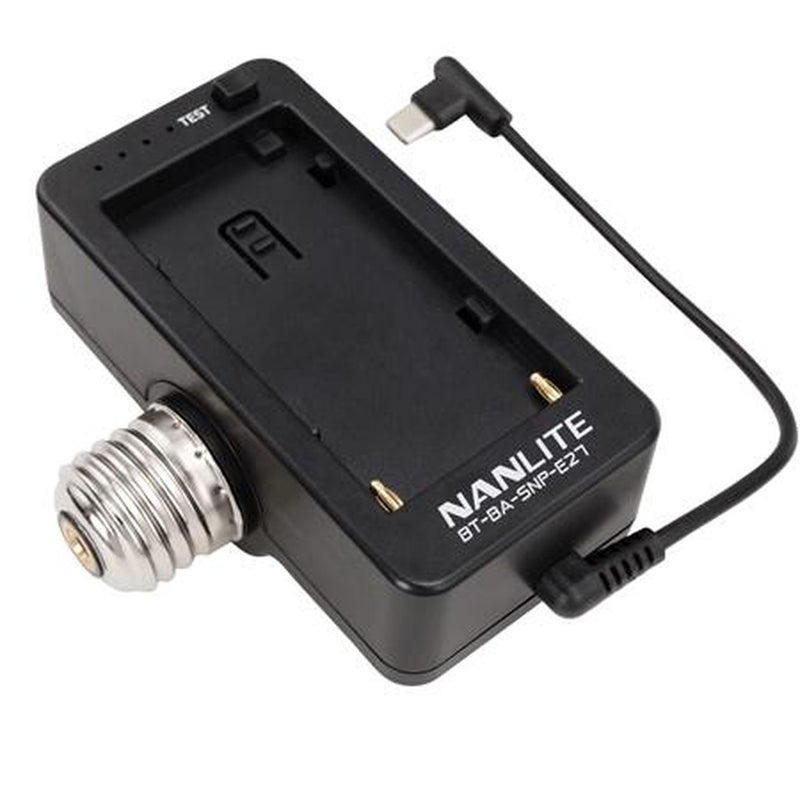 NANLITE NP-F Battery Adapter and Mount for PavoBulb 10C - Image 1