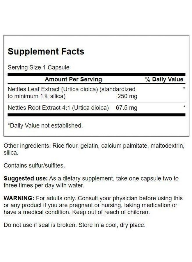 SWANSON مكمل الأعشاب القراص لدعم صحة البروستاتا وصحة المسالك البولية تركيبة طبيعية تدعم صحة الجهاز التنفسي وتوازن السوائل (120 كبسولة) - Image 3