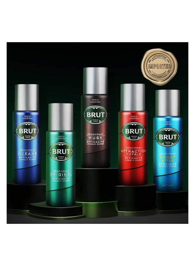BRUT Original Deodorant Spray for Men,200 ml - Image 2