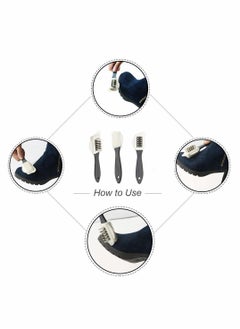 Excefore Shoe Brush Set, 2 Pcs Suede Shoe Brush And Scrub Brush  - Image 4