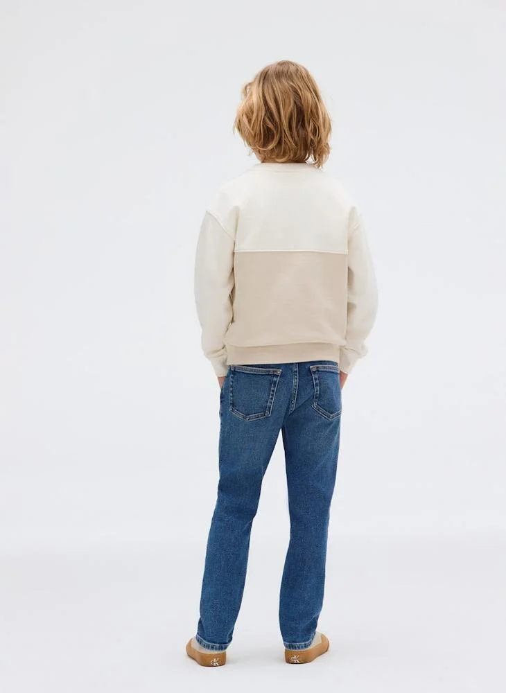 Calvin Klein Jeans Kids Dad Authentic Light Wash Jeans