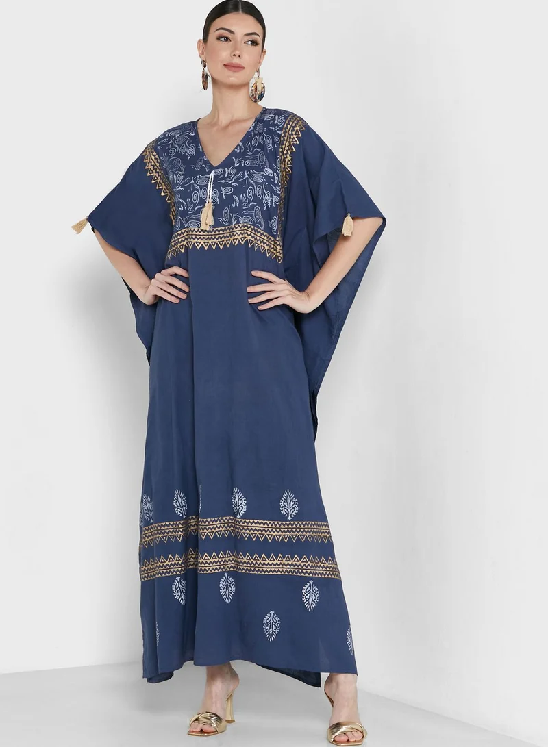 ARABIAN CLOSET Printed Kaftan